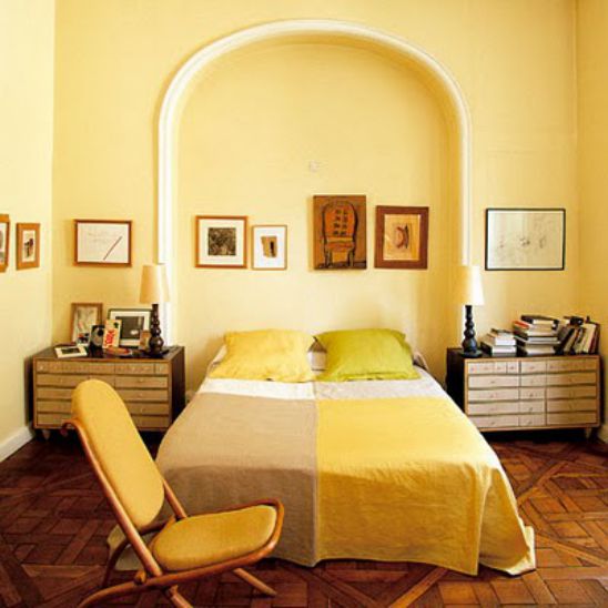 Mẫu thiết kế phòng ngủ màu vàng đẹp nhất dành cho năm 2017 - Ảnh 2