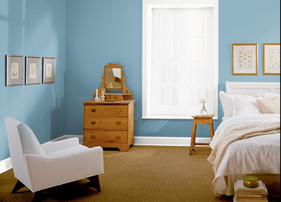 Mẫu phòng ngủ màu xanh đẹp - Tao nhã - Thoáng mát - Hình số 4