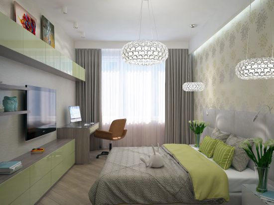 Phòng ngủ được tối ưu một cách hiệu quả, nằm tiết kiệm diện tích.