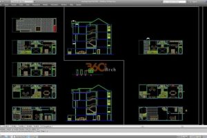 Tổng hợp 35 free download bản vẽ autocad nhà phố các loại Miễn Phí
