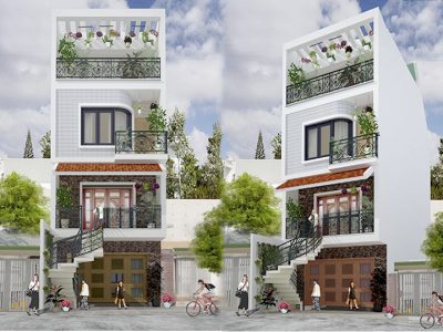 Nhà phố đẹp 5x13m – Lung linh mẫu thiết kế phong cách tân cổ điển