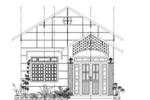 Bản vẽ thiết kế nhà cấp 4 diện tích 90m2 mái thái Truyền Thống
